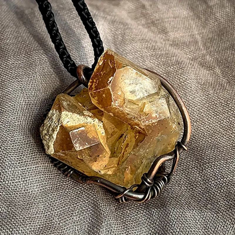 small Primal Trinity Energy Crystal Pendant 2025 - Amethyst